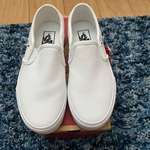 BRAND NEW White Asher Vans